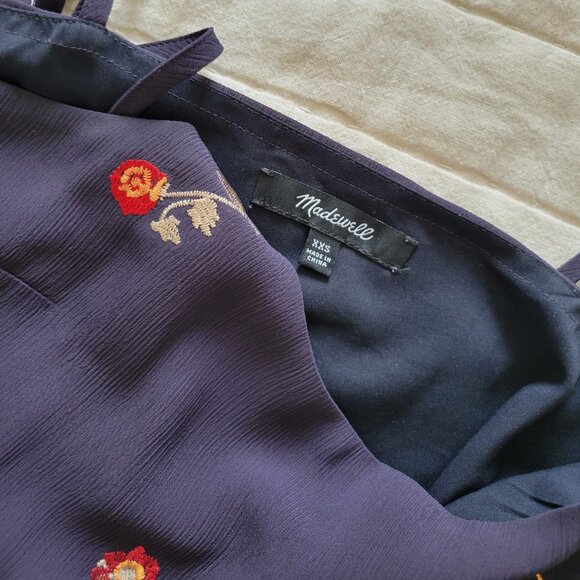 EUC Madewell embroidered babydoll cami dress - Picture 3 of 5